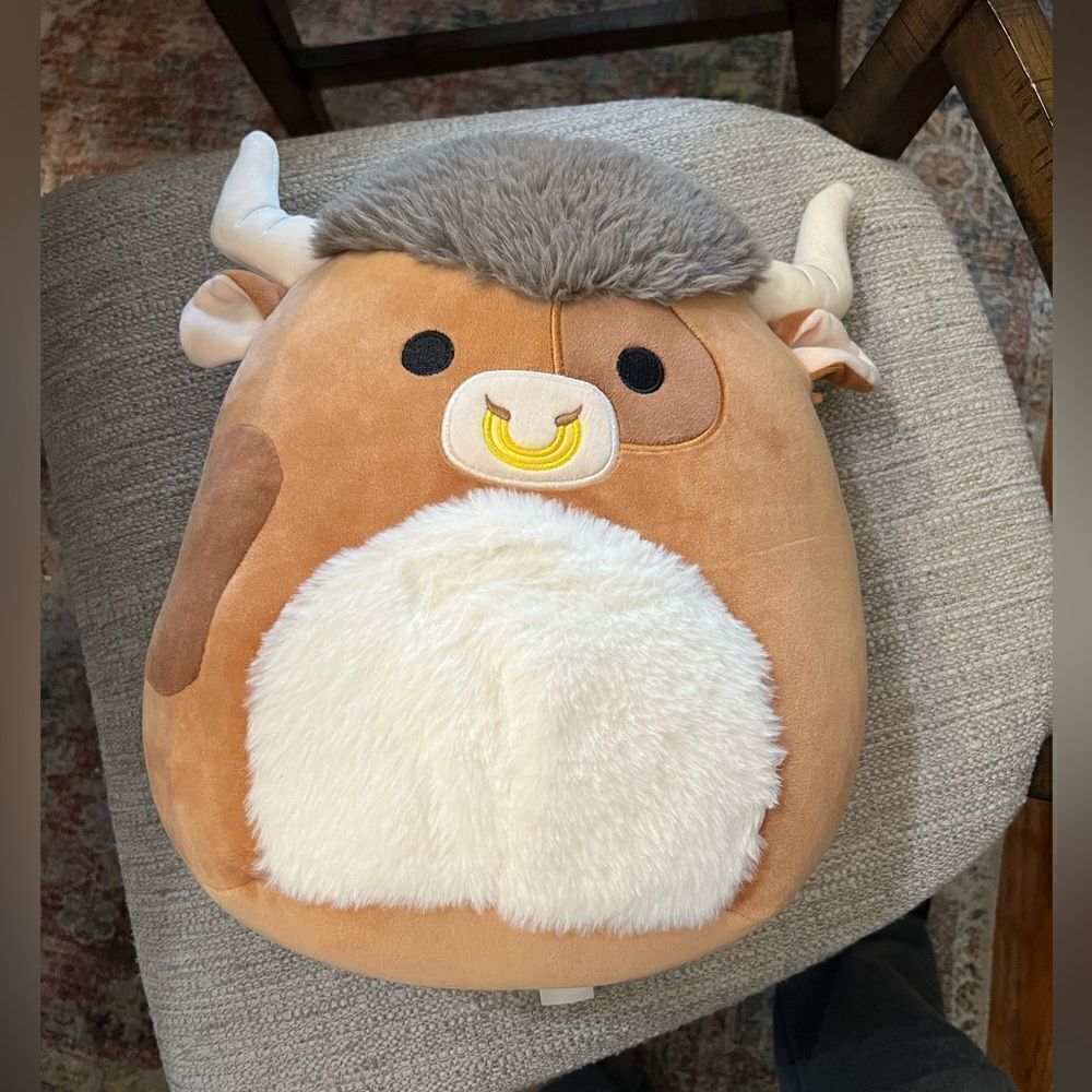 Shep the brown spotted bull Squishmallow